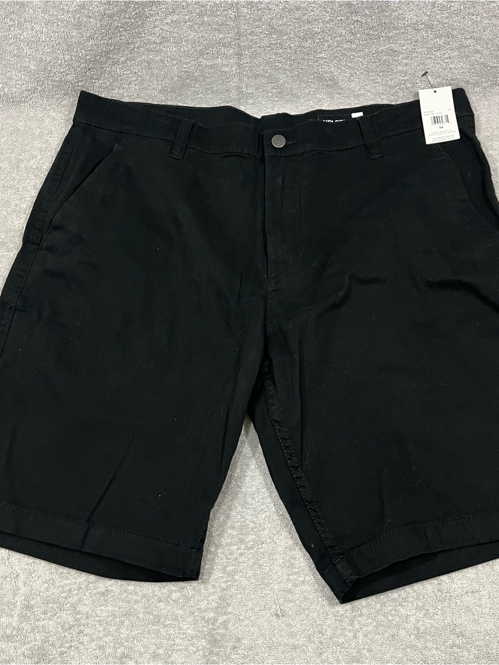 VOLCOM Road Trip Shorts Mens 36 Black Stretch Cotton NWT A0902402
